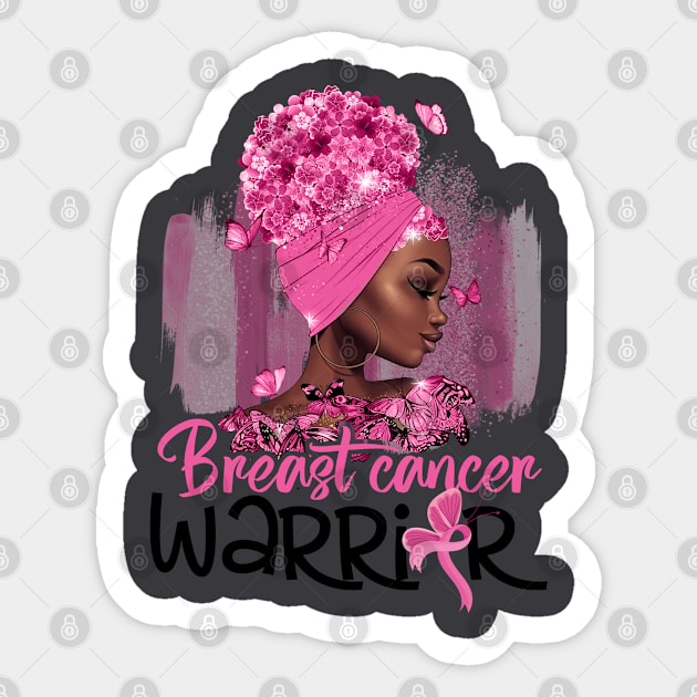 Breast Cancer Warrior Sticker by THE WIVEZ CLUB